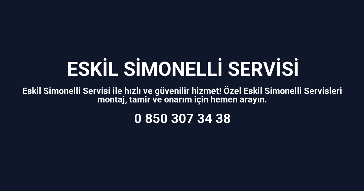 Eskil Simonelli Servisi